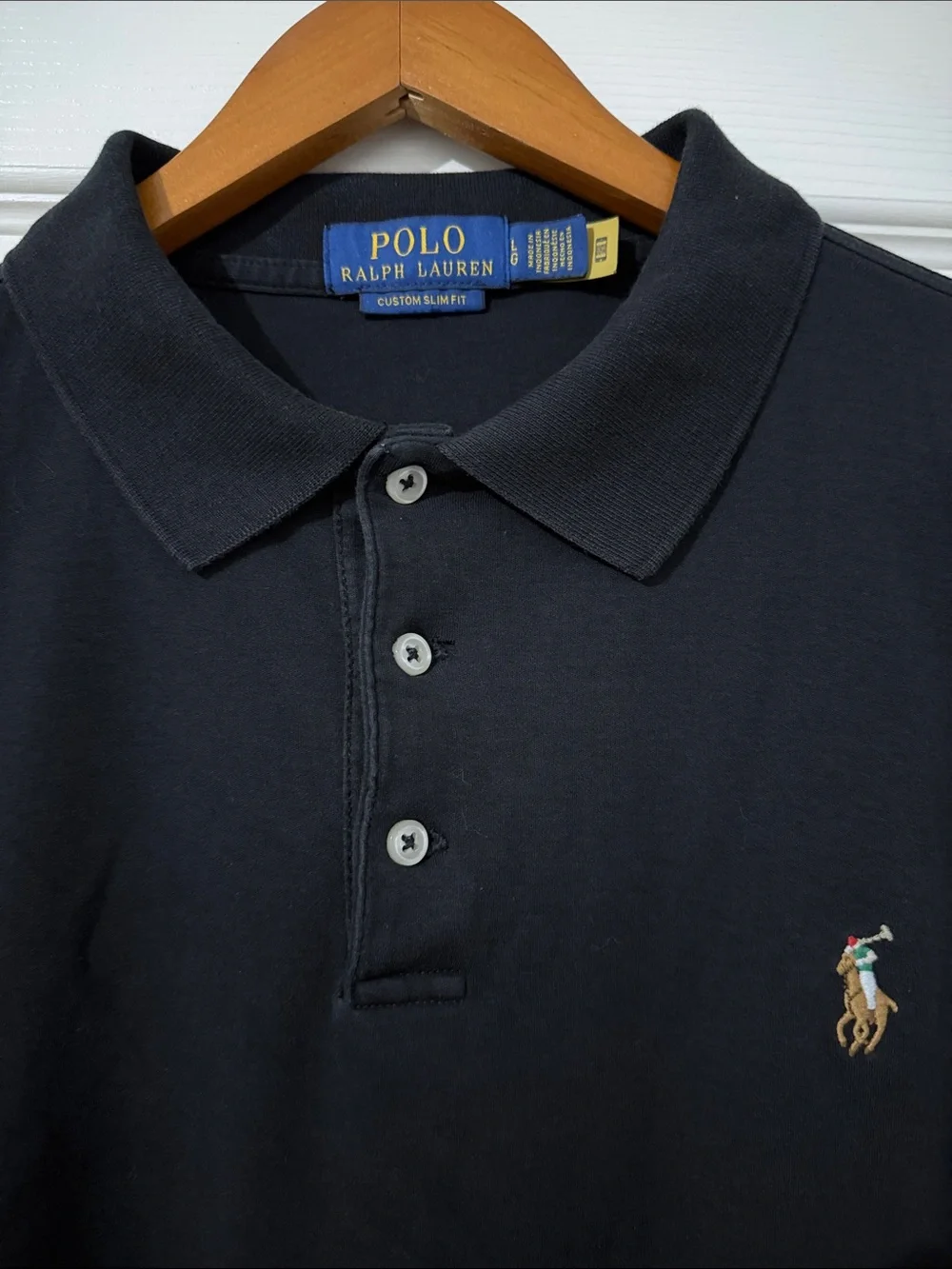 Polo Ralph Lauren Men’s Short Sleeve Polo Size Large Custom Slim Fit